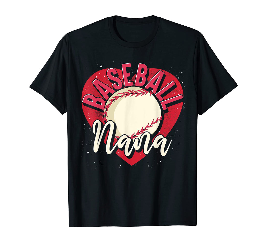 Baseball Player Nana Grandma T-Shirt - Casual Everyday Wear for Adults - T-Shirt, Sweatshirt, Hoodie
