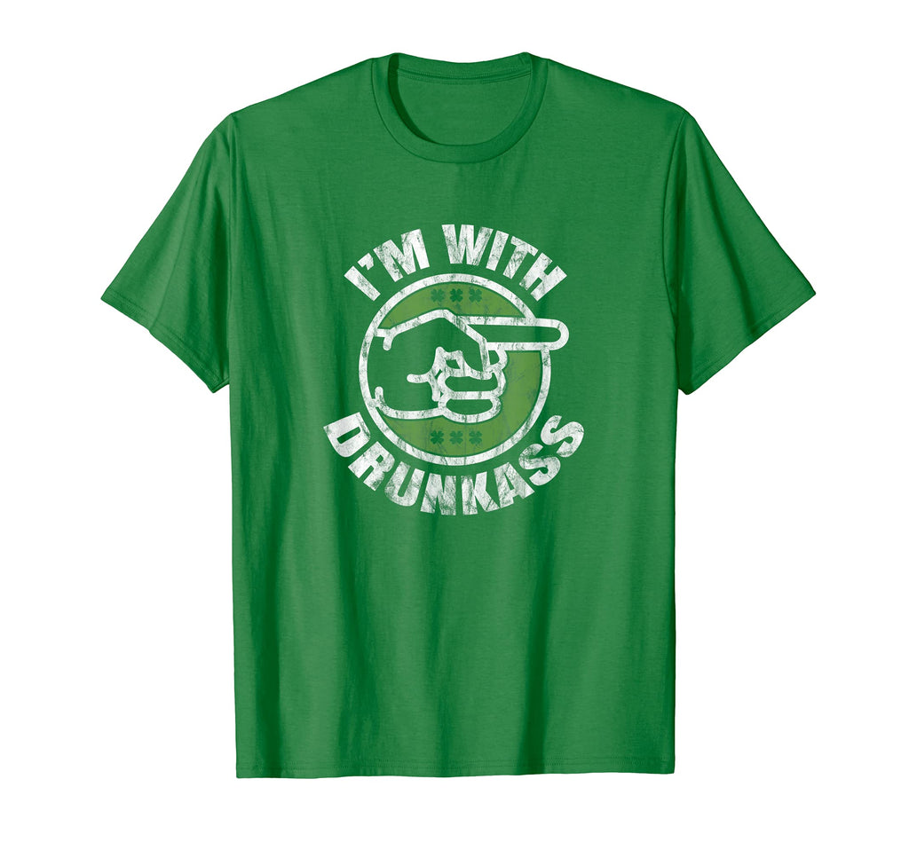 St Patricks Day Im Drunkass Distressed T-Shirt - Trendy Graphic Men Women - T-Shirt, Sweatshirt, Hoodie
