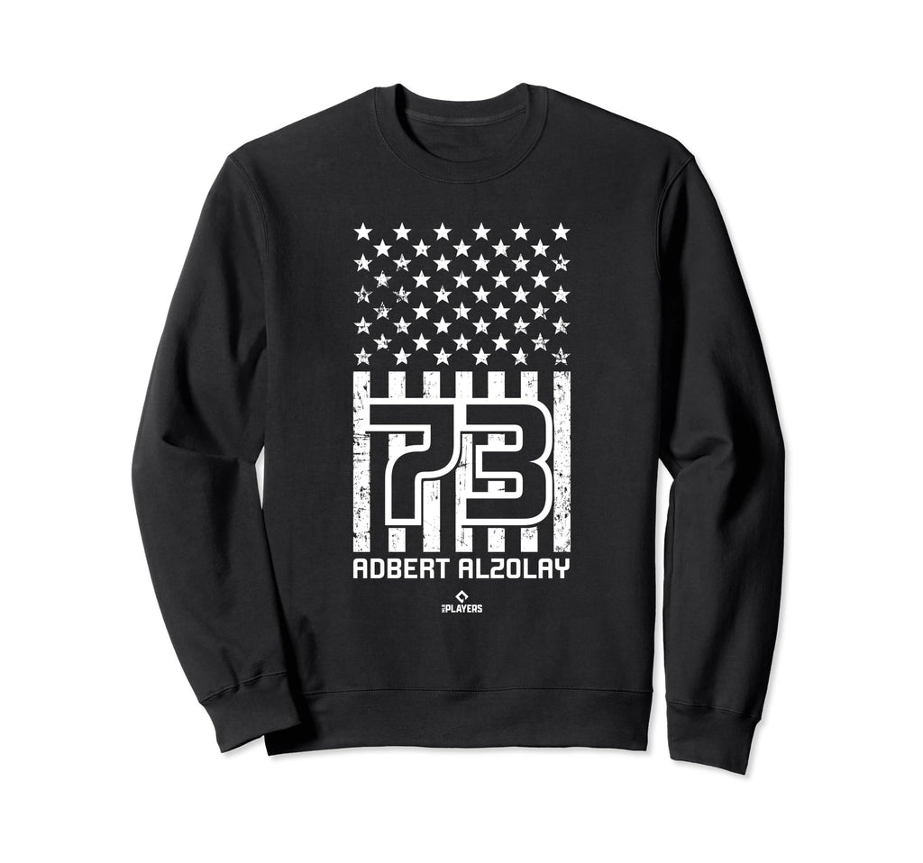 Adbert Alzolay American Flag Sweatshirt - Fun Novelty Design Men Women - T-Shirt, Sweatshirt, Hoodie