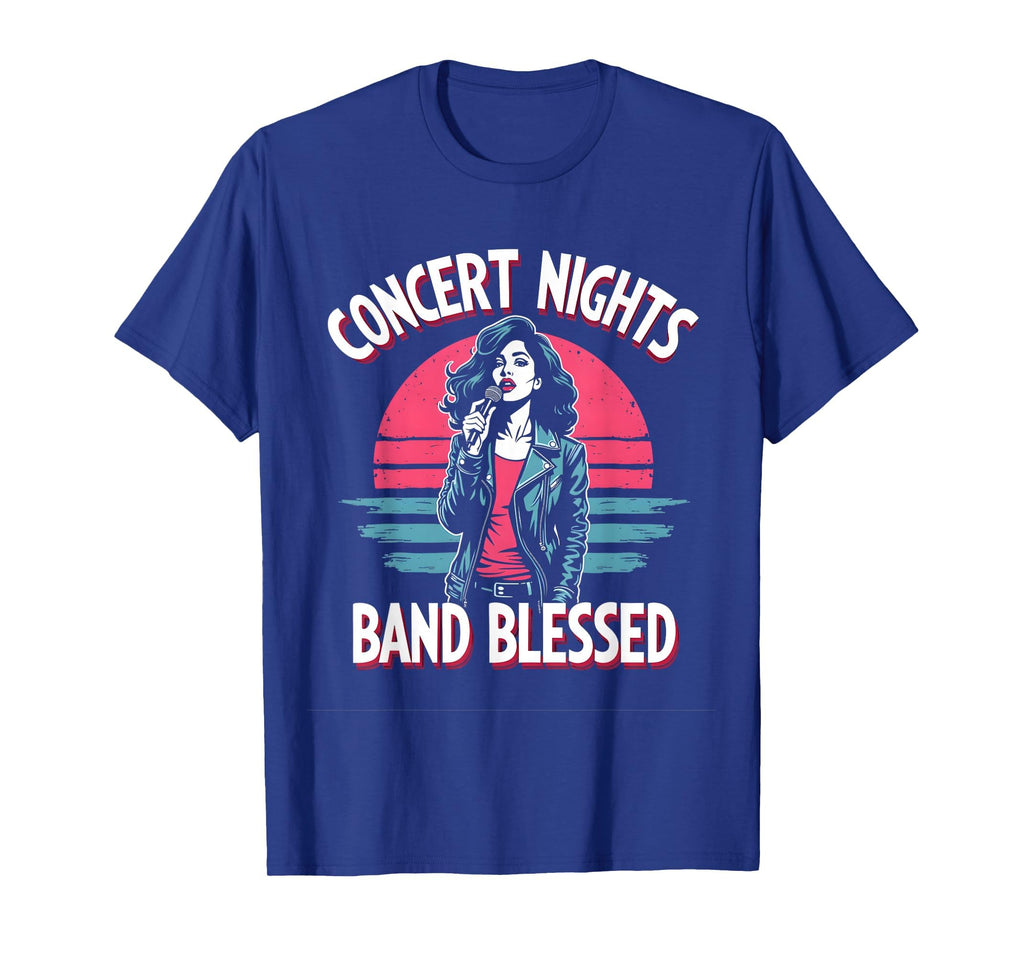 Concert Nights Band Blessed 80S T-Shirt - Custom Art Print for Adults - T-Shirt, Sweatshirt, Hoodie