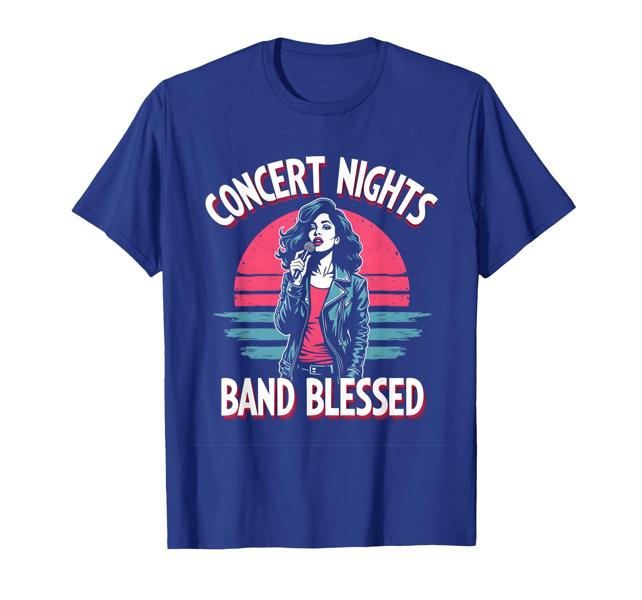 Concert Nights Band Blessed 80S T-Shirt - Custom Art Print for Adults - T-Shirt, Sweatshirt, Hoodie