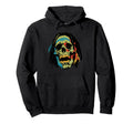 Rasta Skull Dreadlocks Groovy 90S Vibes Fun Hoodie - Graphic Print Unisex - T-Shirt, Sweatshirt, Hoodie