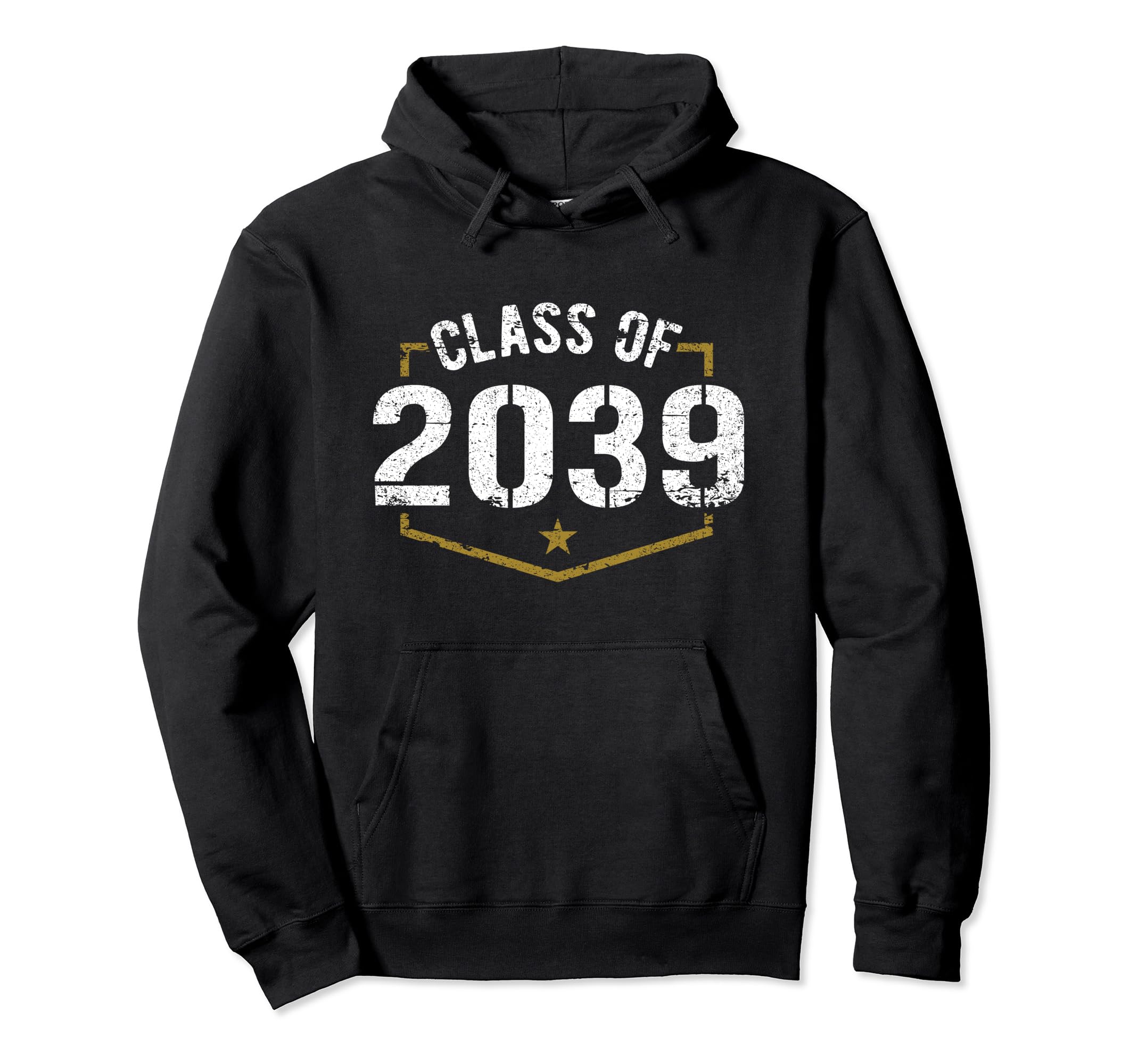 Class 2039 School Graduation Distressed Hoodie - Graphic Print Men Women - T-Shirt, Sweatshirt, Hoodie