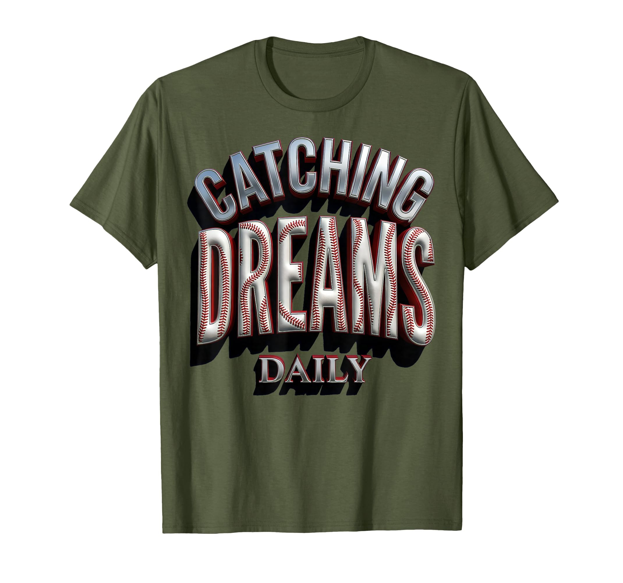 Catching Dreams Daily Baseball Mom T-Shirt - Trendy Graphic Men Women - T-Shirt, Sweatshirt, Hoodie