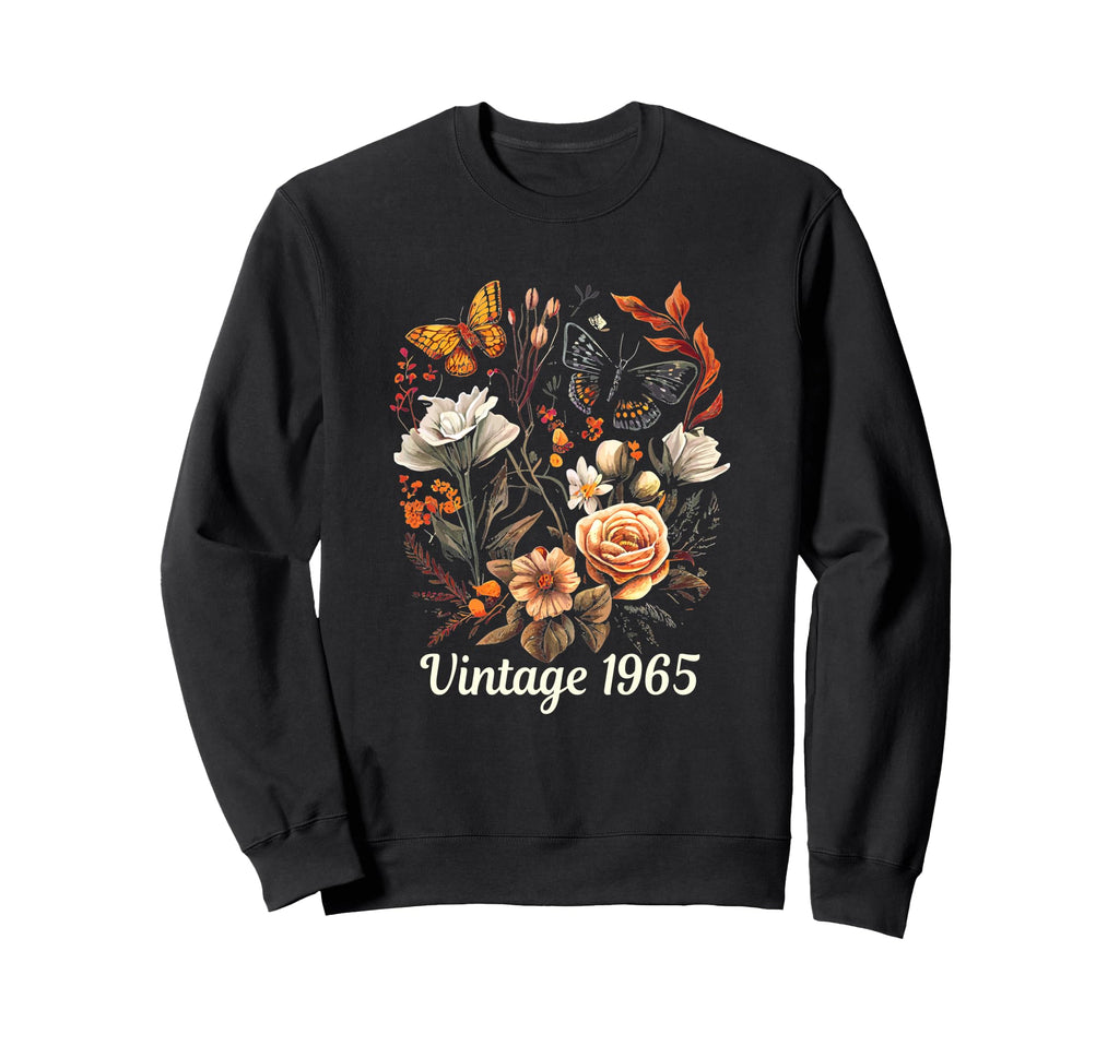 1965 Boho Rose Floral Flower Sweatshirt - Aesthetic Graphic Men Women - T-Shirt, Sweatshirt, Hoodie