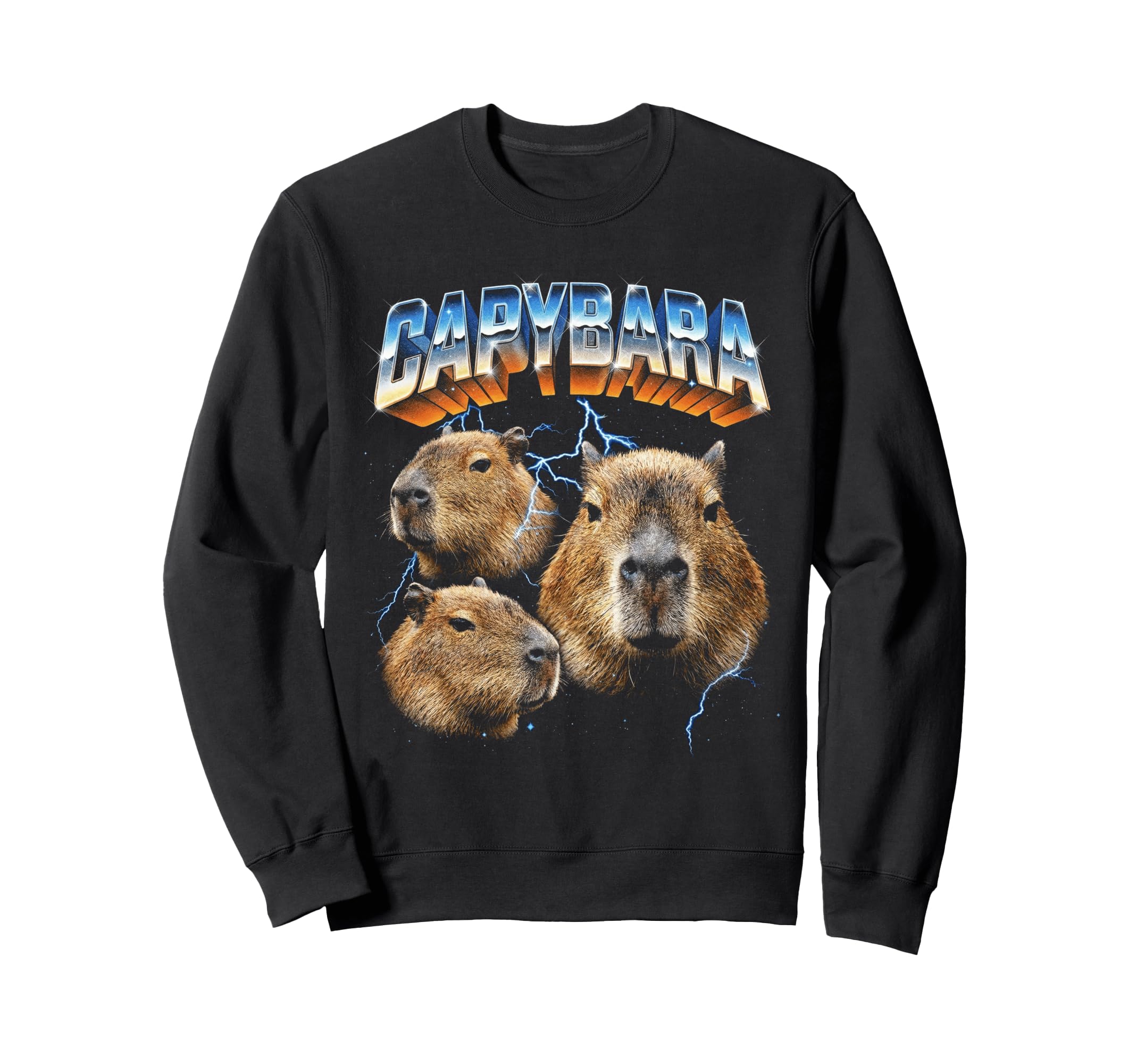 Capybara 80S Funny Capybara 90S Sweatshirt - Trendy Graphic Men Women - T-Shirt, Sweatshirt, Hoodie