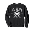 La Plata Maryland Crab Distressed Sweatshirt - Novelty Apparel Unisex - T-Shirt, Sweatshirt, Hoodie