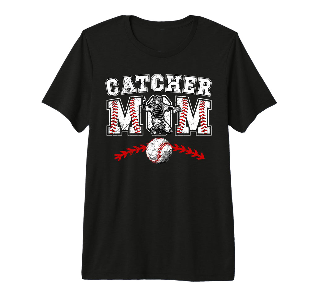 Baseball Catcher Mom Baseball T-Shirt - Casual Everyday Wear for Adults - T-Shirt, Sweatshirt, Hoodie