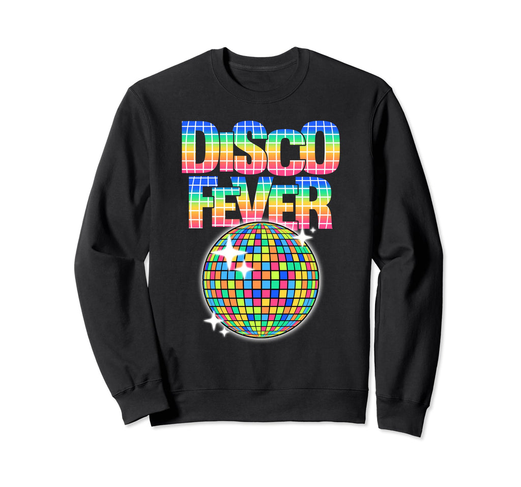 Disco Ball Themed Disco Fever Dancing Sweatshirt - Minimalist Print Unisex - T-Shirt, Sweatshirt, Hoodie