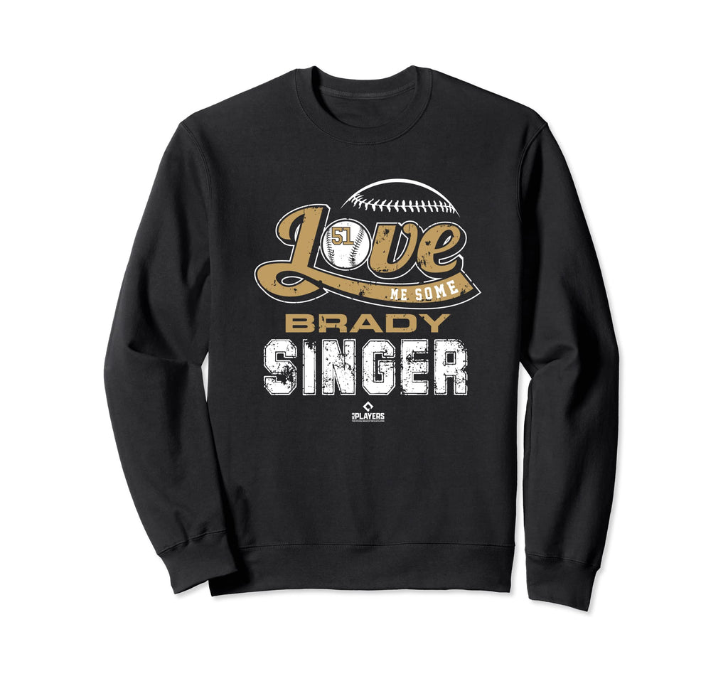 Love Me Some Brady Singer Mlbpa Kansas Sweatshirt - Trendy Graphic Unisex - T-Shirt, Sweatshirt, Hoodie