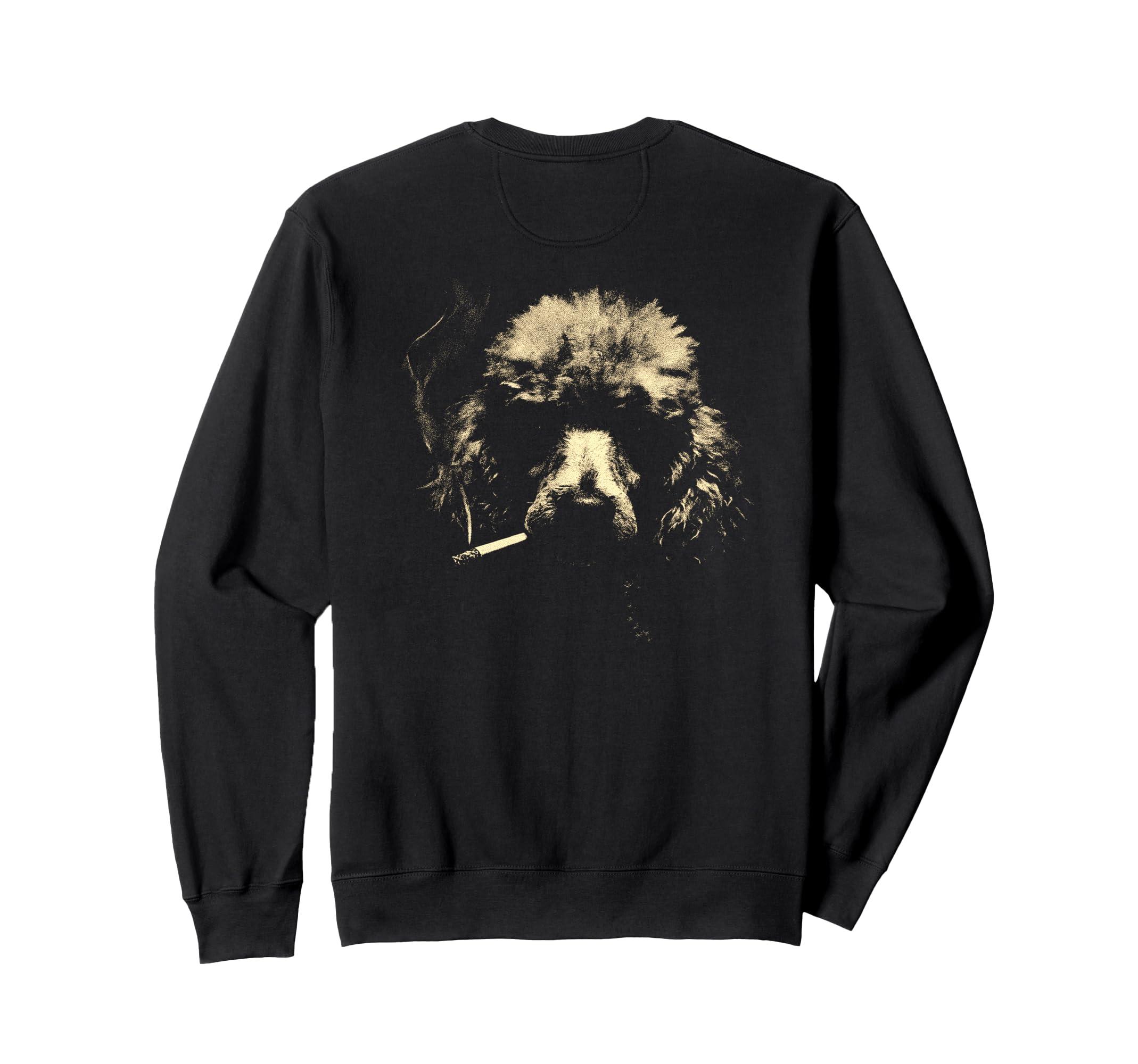 Poodle Smoking Cigarette Grunge Meme Sweatshirt - Aesthetic Graphic Unisex - T-Shirt, Sweatshirt, Hoodie