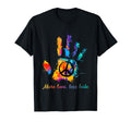 Hand Hippie Peace Sign More Love Less T-Shirt - Novelty Apparel Men Women - T-Shirt, Sweatshirt, Hoodie