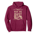 Kick Dust Up Cowboy Cowgirl Western Hoodie - Minimalist Print Men Women - T-Shirt, Sweatshirt, Hoodie