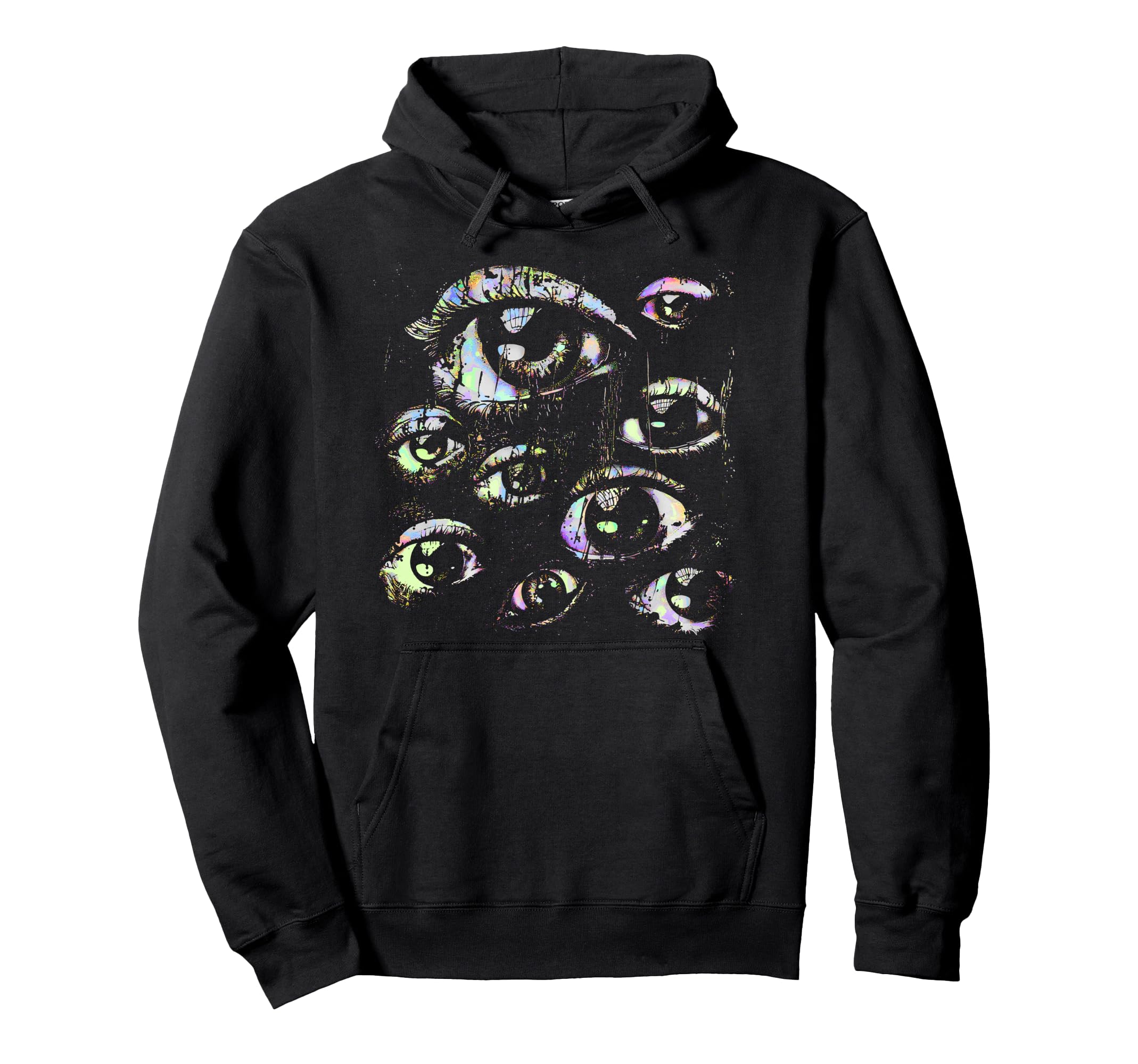 Eyes Pastel Goth Weird Grunge Alt Y2K Hoodie - Trendy Graphic Men Women - T-Shirt, Sweatshirt, Hoodie