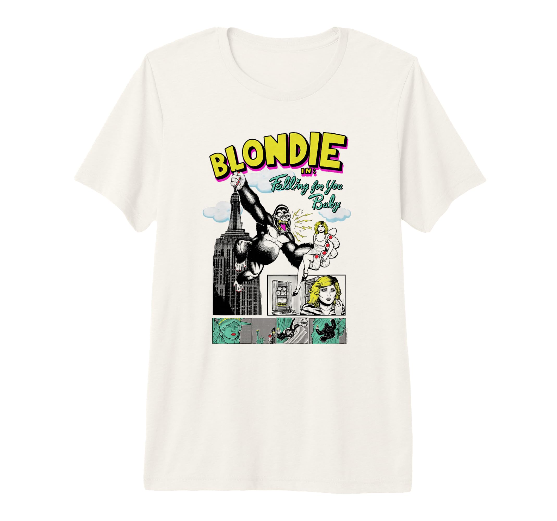 Blondie Giant Ape Comic Band Tri Blend T-Shirt - Fun Novelty Design Unisex - T-Shirt, Sweatshirt, Hoodie