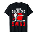 Baseball Fan Batter Your Girlfriend Likes T-Shirt - Trendy Graphic Unisex - T-Shirt, Sweatshirt, Hoodie