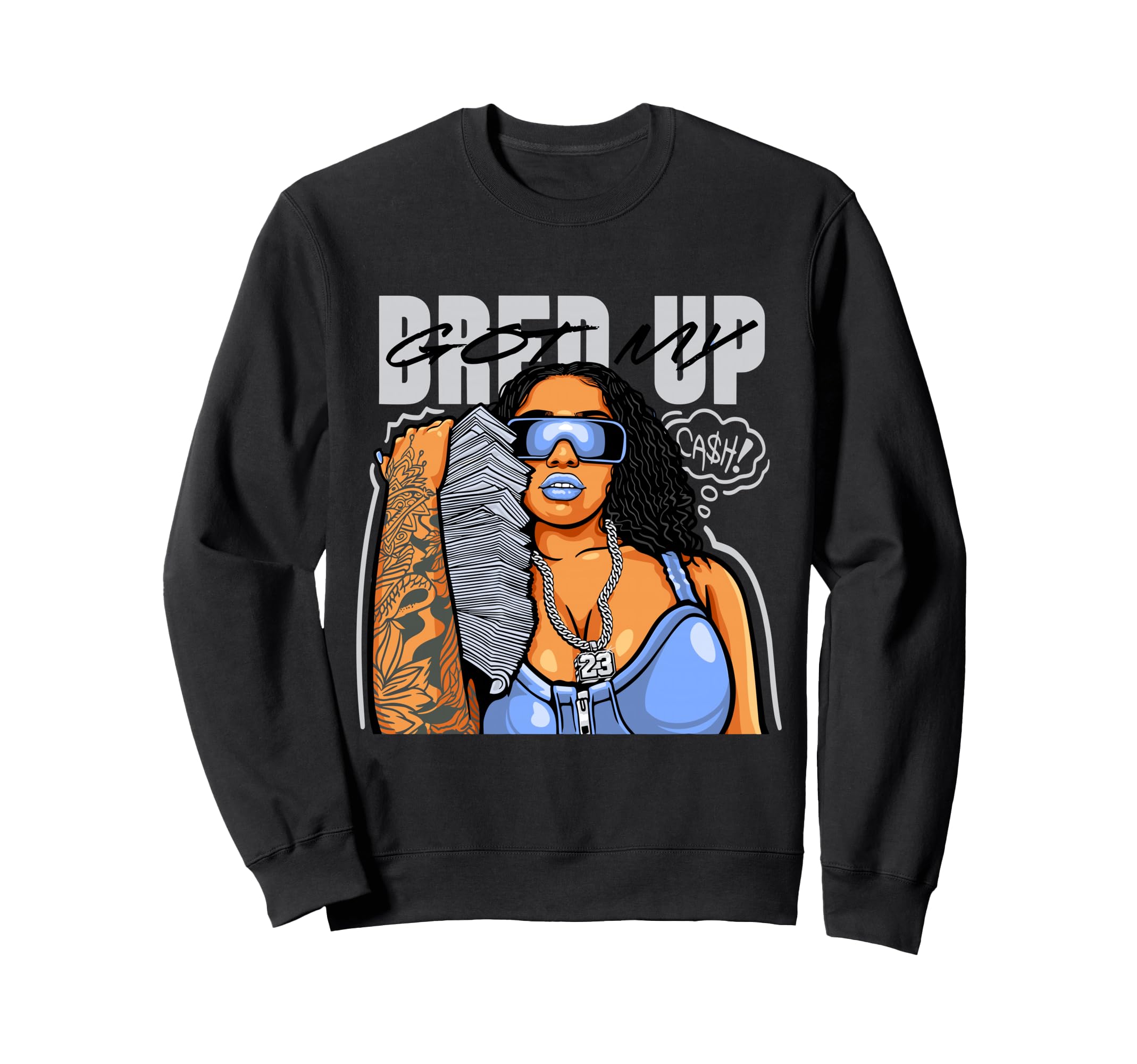 Gangster Hiphop Old School Hip Sweatshirt - Fun Novelty Design Men Women - T-Shirt, Sweatshirt, Hoodie