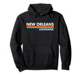 New Orleans Louisiana Stripes Hoodie - Aesthetic Graphic for Adults - T-Shirt, Sweatshirt, Hoodie