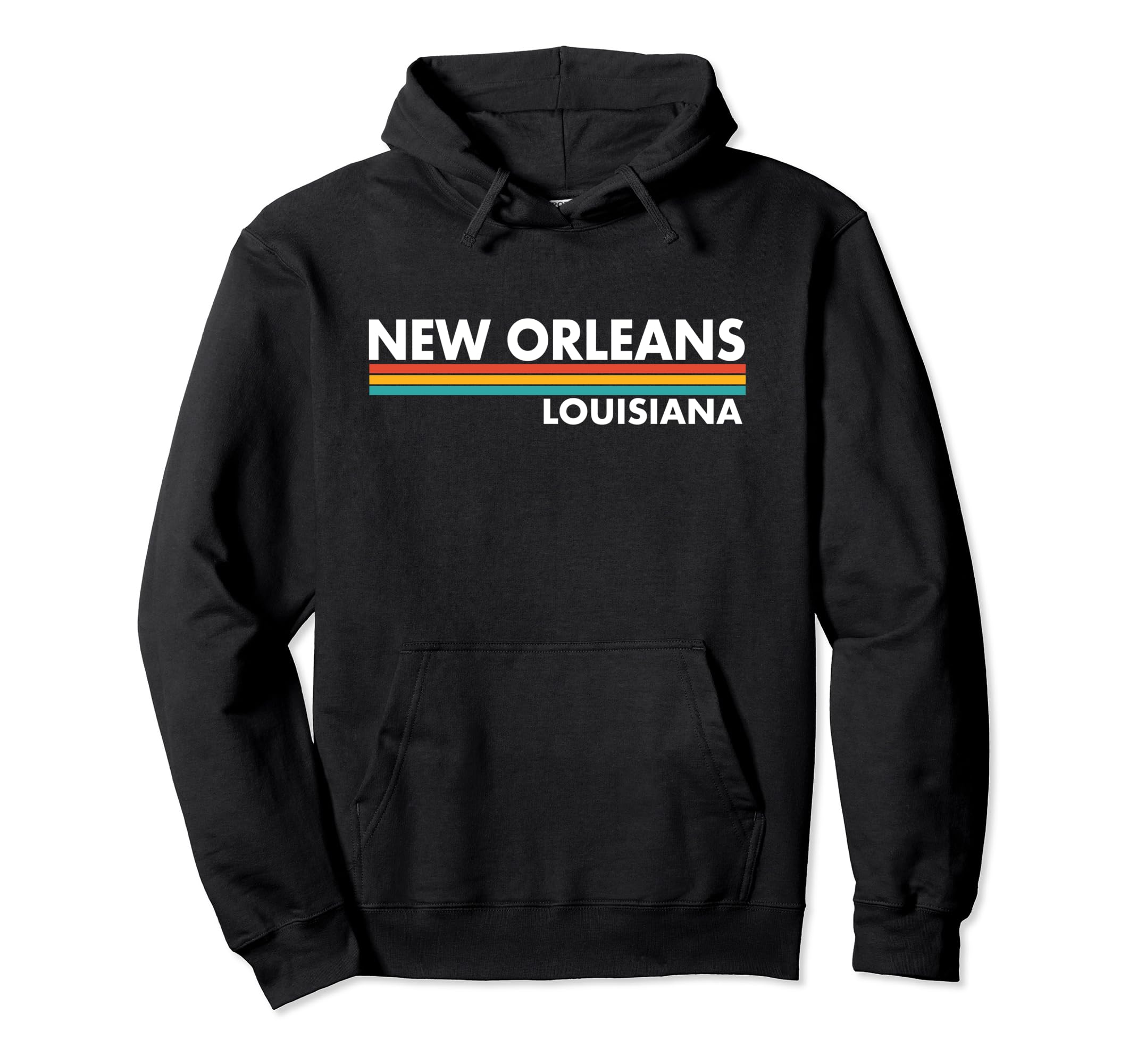 New Orleans Louisiana Stripes Hoodie - Aesthetic Graphic for Adults - T-Shirt, Sweatshirt, Hoodie