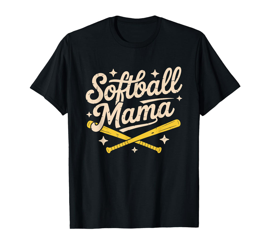 Softball Mama Baseball Sports Lover T-Shirt - Trendy Graphic Men Women - T-Shirt, Sweatshirt, Hoodie