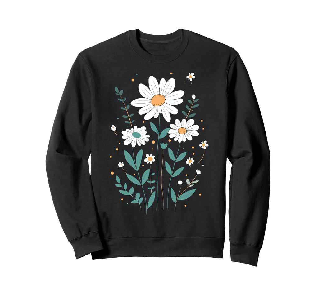 Wildflowers Flowers Pattern Summer Sweatshirt - Unique Graphic Unisex - T-Shirt, Sweatshirt, Hoodie
