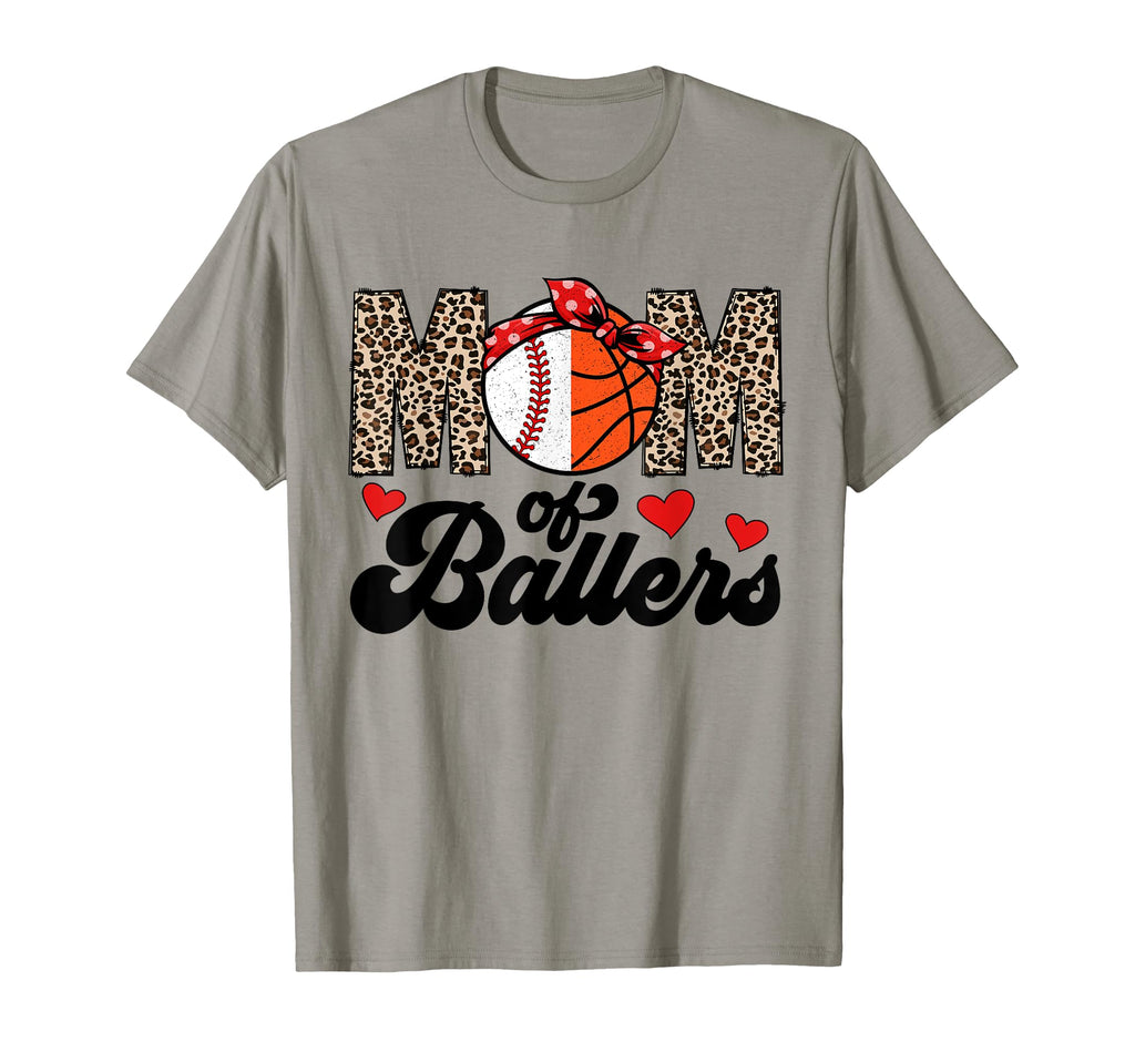 Mom Ballers Basketball Baseball Mom T-Shirt - Custom Art Print Men Women - T-Shirt, Sweatshirt, Hoodie