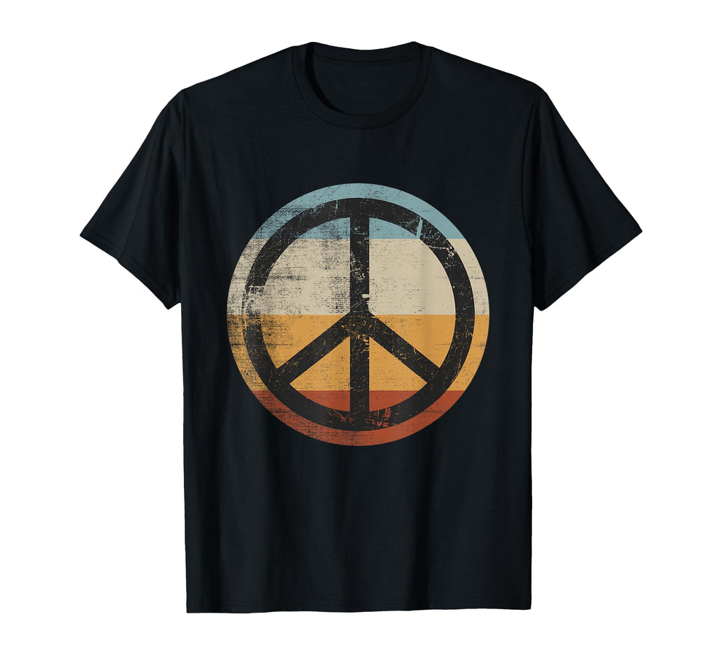 Distressed Peace Sign T-Shirt - Minimalist Print for Adults - T-Shirt, Sweatshirt, Hoodie