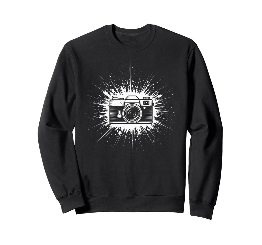 Camera Photo Photography Flash Lens Sweatshirt - Fun Novelty Design Unisex - T-Shirt, Sweatshirt, Hoodie