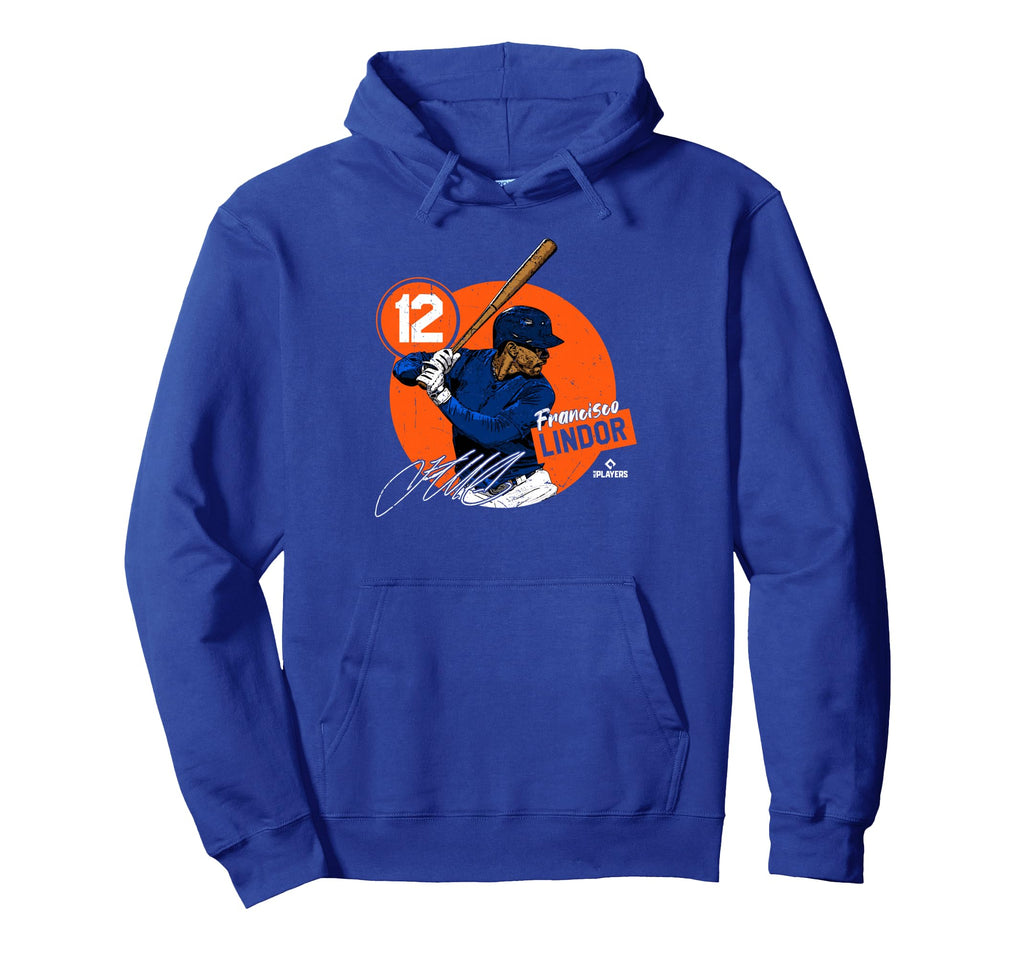 Francisco Lindor New York Baseball Hoodie - Custom Art Print for Adults - T-Shirt, Sweatshirt, Hoodie