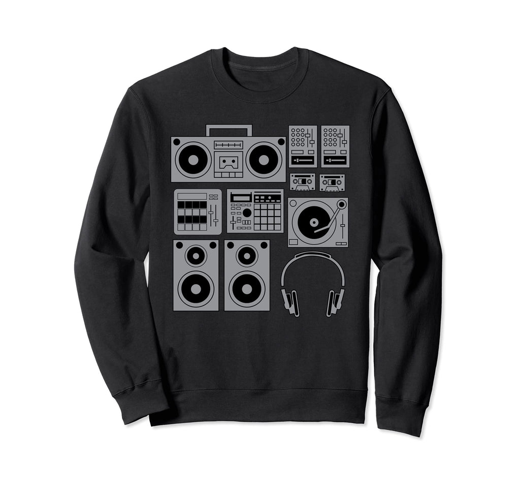 Funny Old School Hip Hop Rapper Rap Sweatshirt - Trendy Graphic Unisex - T-Shirt, Sweatshirt, Hoodie