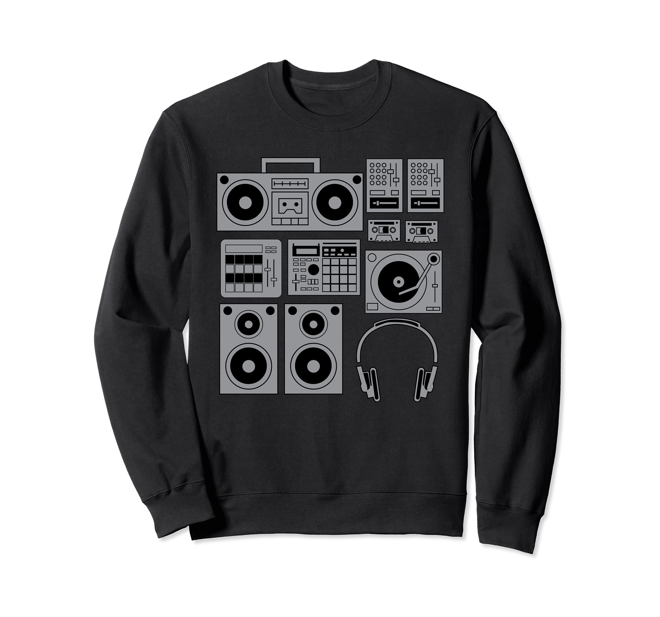 Funny Old School Hip Hop Rapper Rap Sweatshirt - Trendy Graphic Unisex - T-Shirt, Sweatshirt, Hoodie