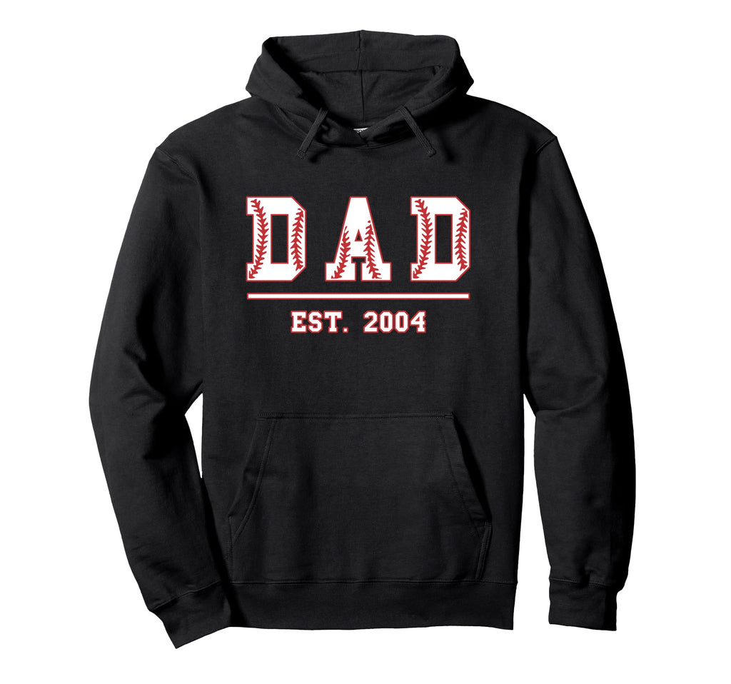 Dad Est 2004 Funny Sports Year Hoodie - Casual Everyday Wear Men Women - T-Shirt, Sweatshirt, Hoodie