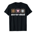 Peace Love Volleyball Leopard T-Shirt - Minimalist Print Men Women - T-Shirt, Sweatshirt, Hoodie