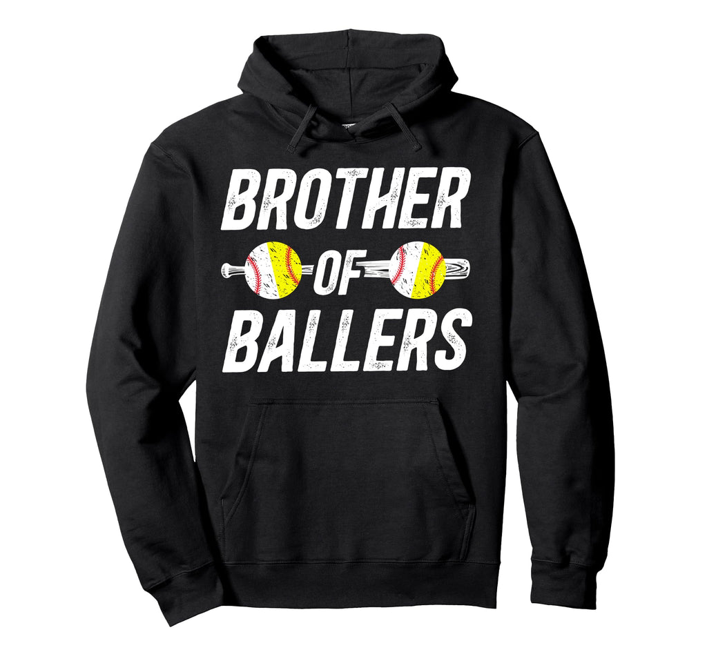 Brother Ballers Softball Baseball Brother Hoodie - Streetwear Style Unisex - T-Shirt, Sweatshirt, Hoodie
