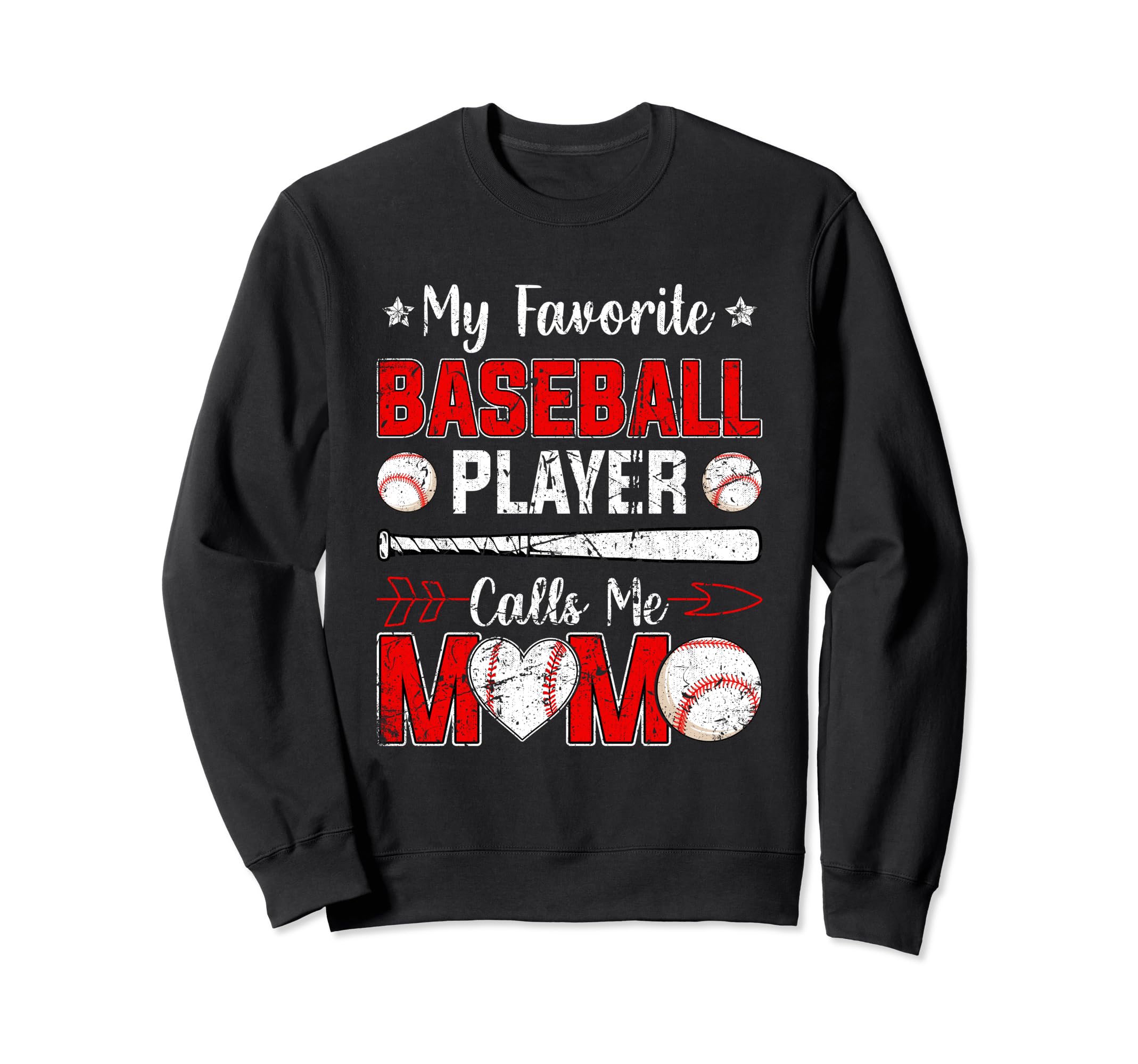 Baseball My Favorite Baseball Player Sweatshirt - Graphic Print for Adults - T-Shirt, Sweatshirt, Hoodie