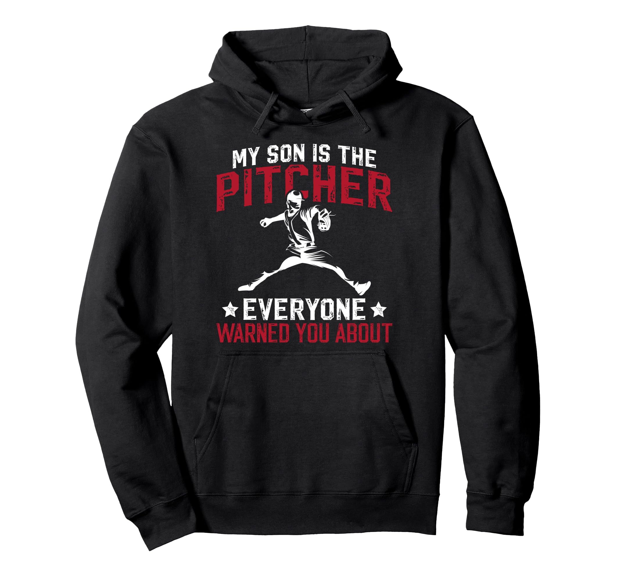 My Son Is Baseball Pitcher Dad Baseball Hoodie - Custom Art Print Unisex - T-Shirt, Sweatshirt, Hoodie