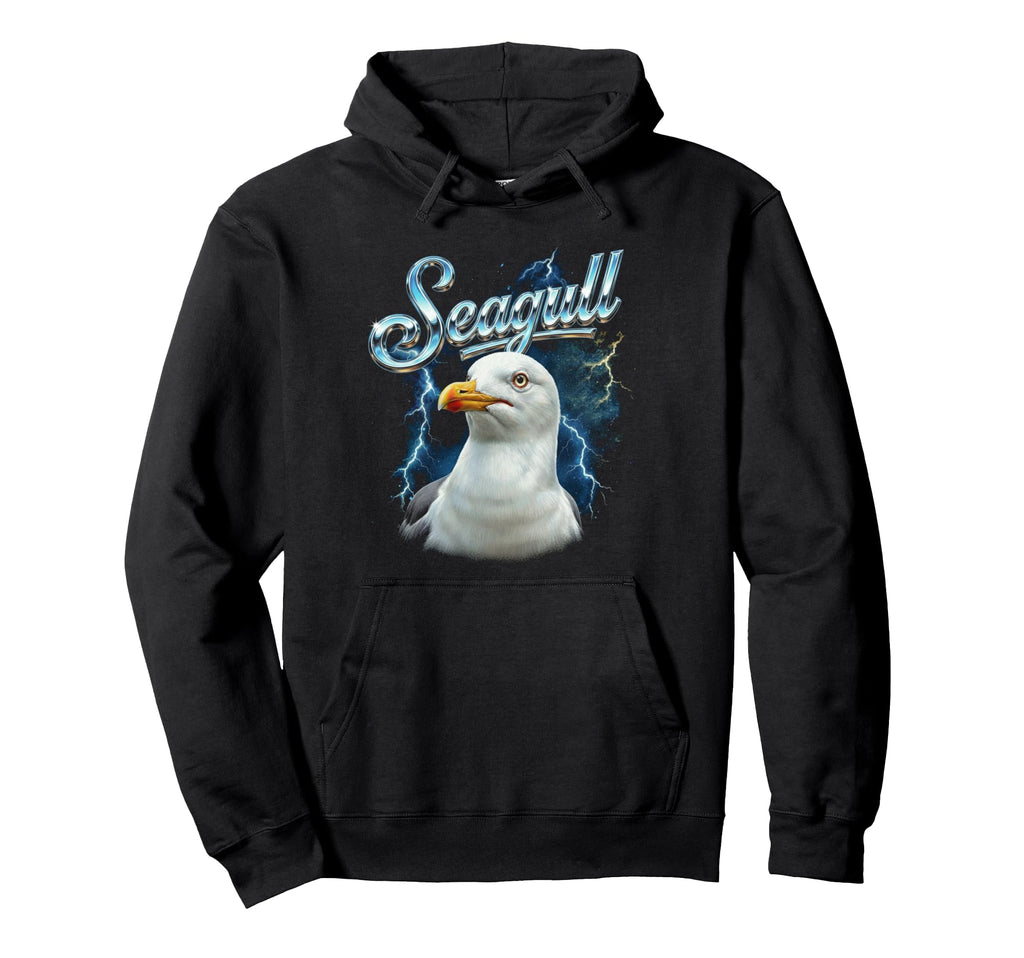 Seagull 90S Funny Seagull 80S Bird Lover Hoodie - Fun Novelty Design Unisex - T-Shirt, Sweatshirt, Hoodie