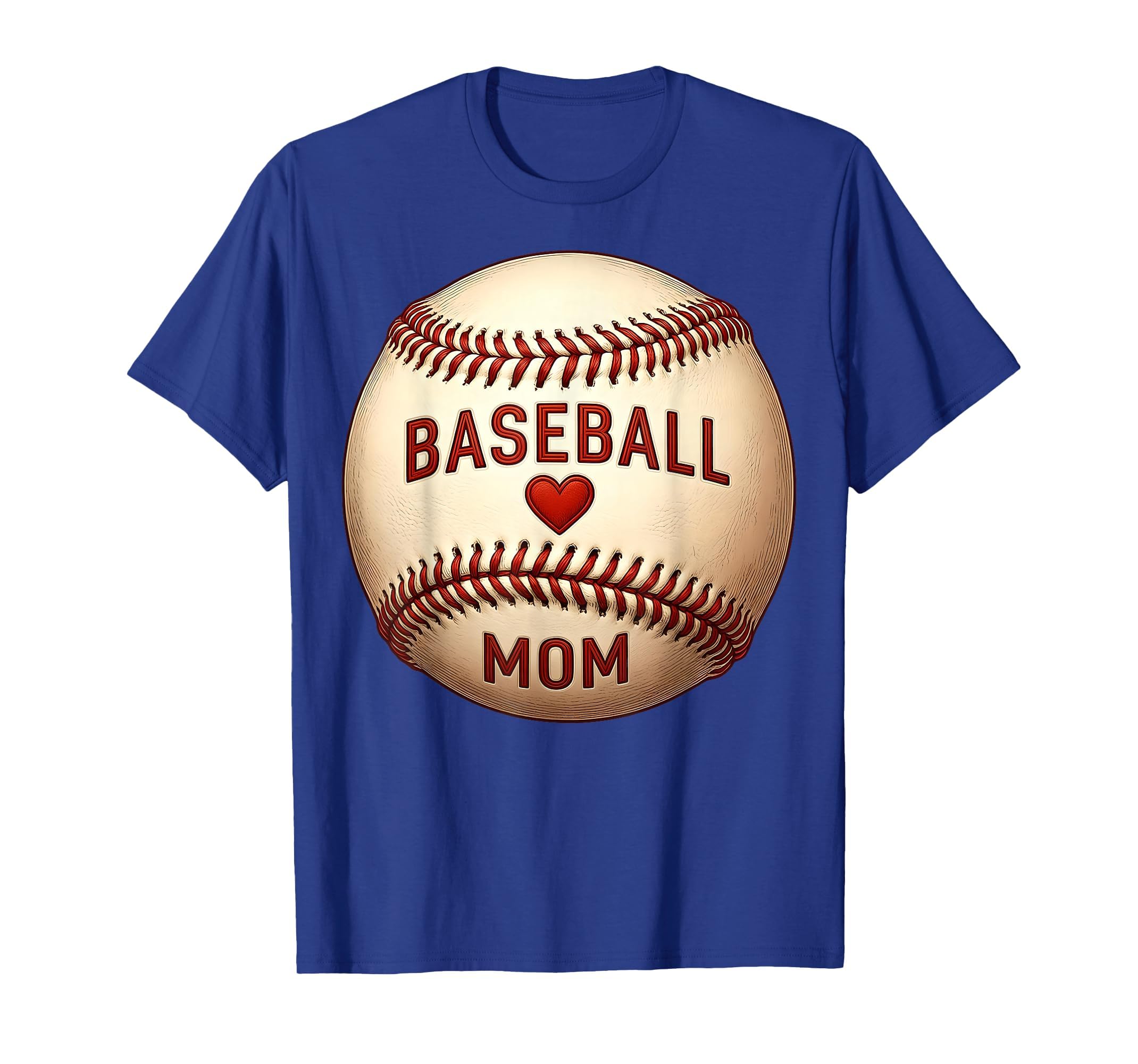 Baseball Heart Mom Mothers Day T-Shirt - Fun Novelty Design Men Women - T-Shirt, Sweatshirt, Hoodie