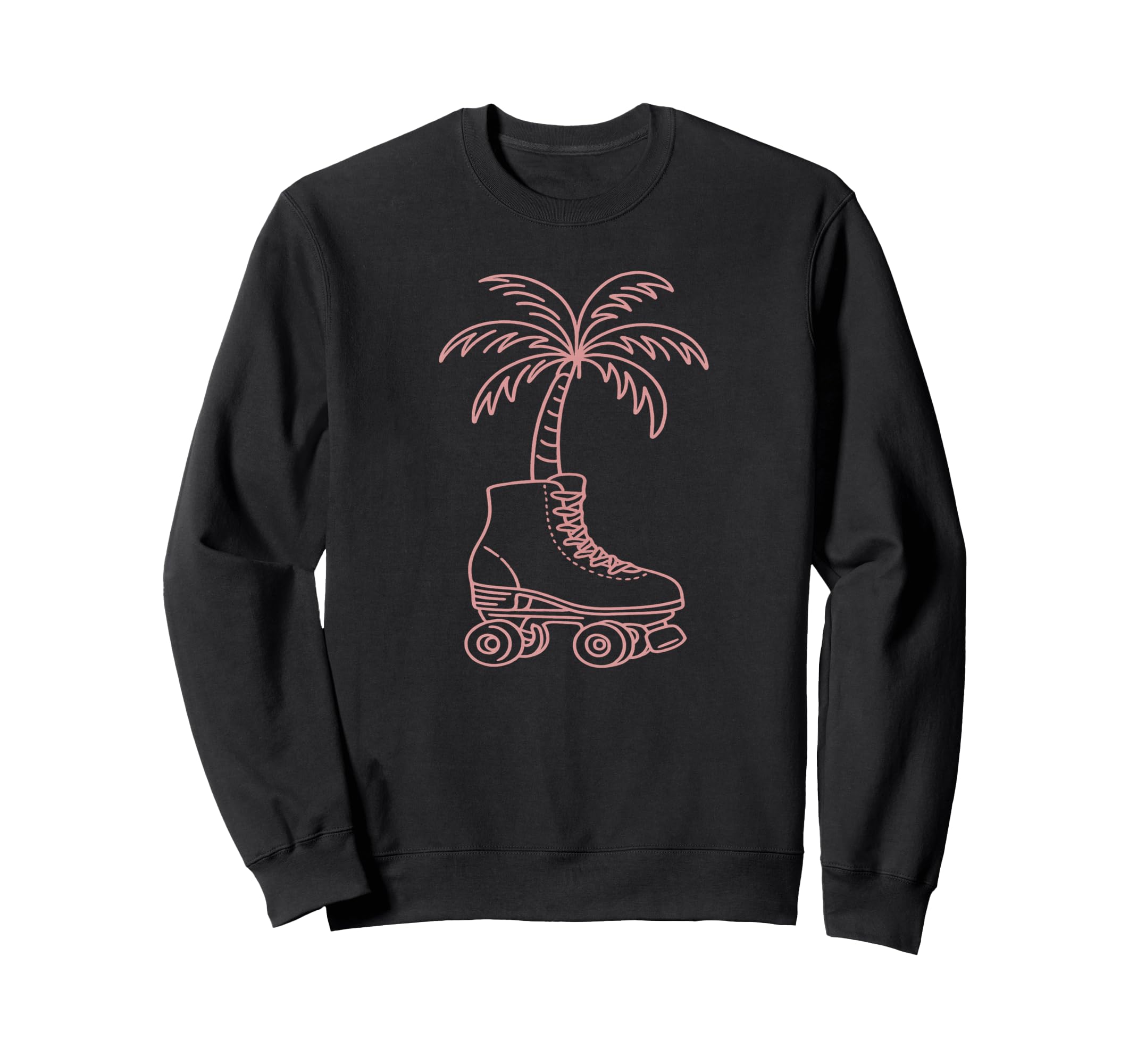 Palm Tree Roller Skate 70S 80S Sweatshirt - Aesthetic Graphic Men Women - T-Shirt, Sweatshirt, Hoodie