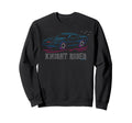 Knight Rider Car Neon Streak Sweatshirt - Graphic Print Men Women - T-Shirt, Sweatshirt, Hoodie