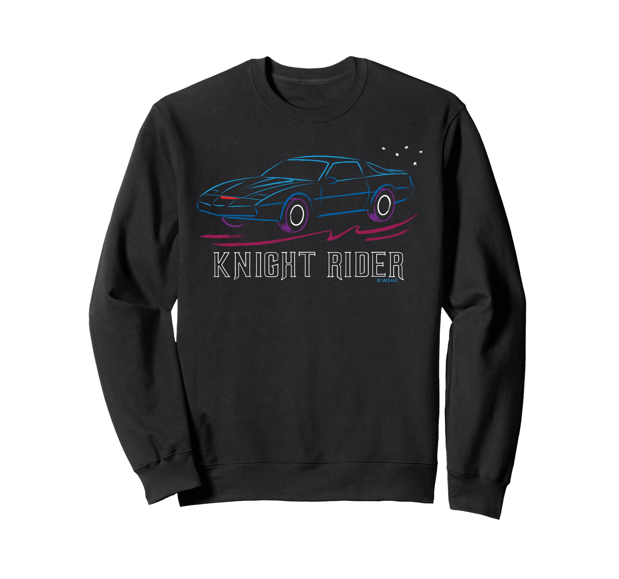Knight Rider Car Neon Streak Sweatshirt - Graphic Print Men Women - T-Shirt, Sweatshirt, Hoodie