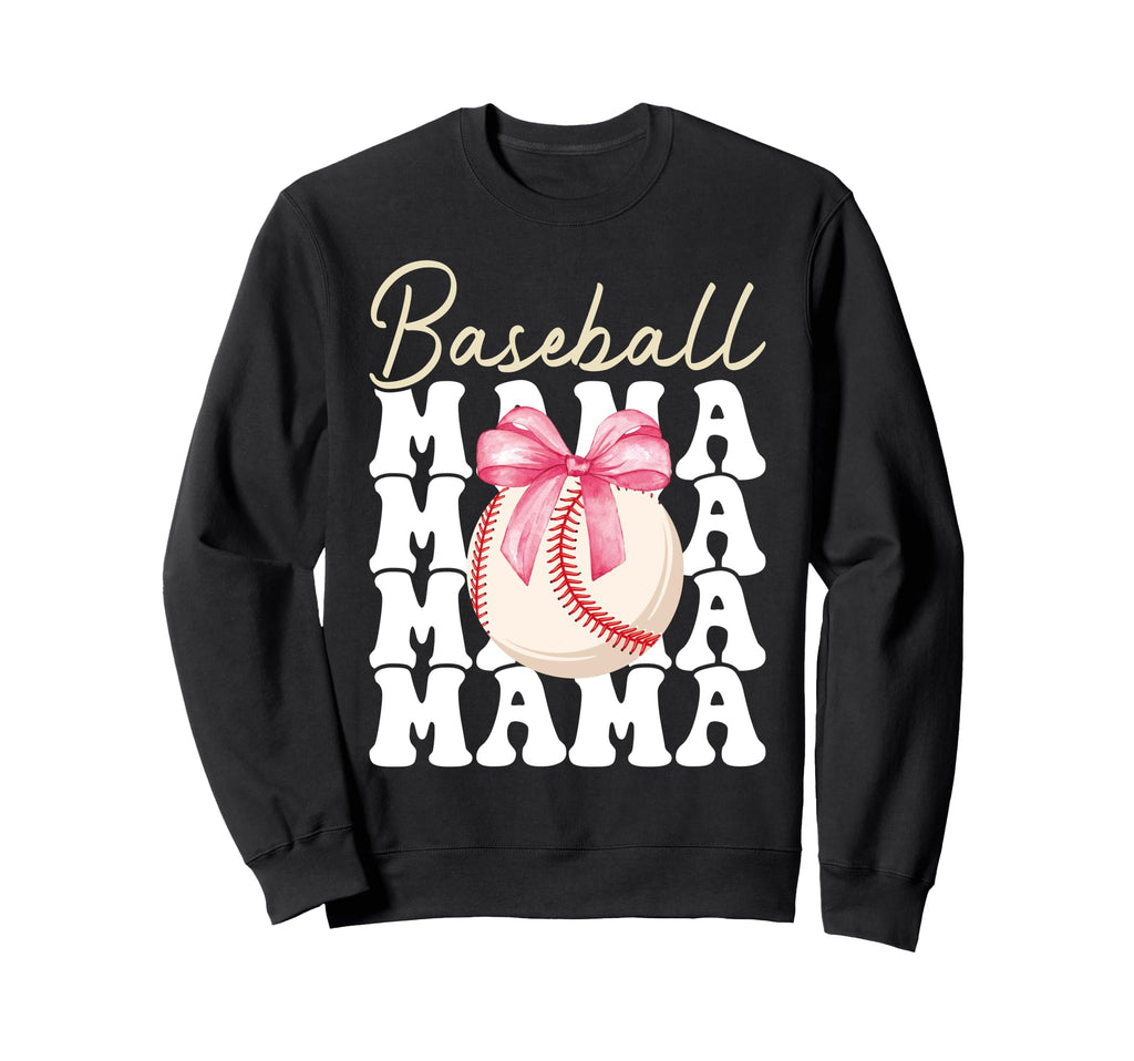 Baseball Mama Mothers Day Baseball Sweatshirt - Trendy Graphic for Adults - T-Shirt, Sweatshirt, Hoodie