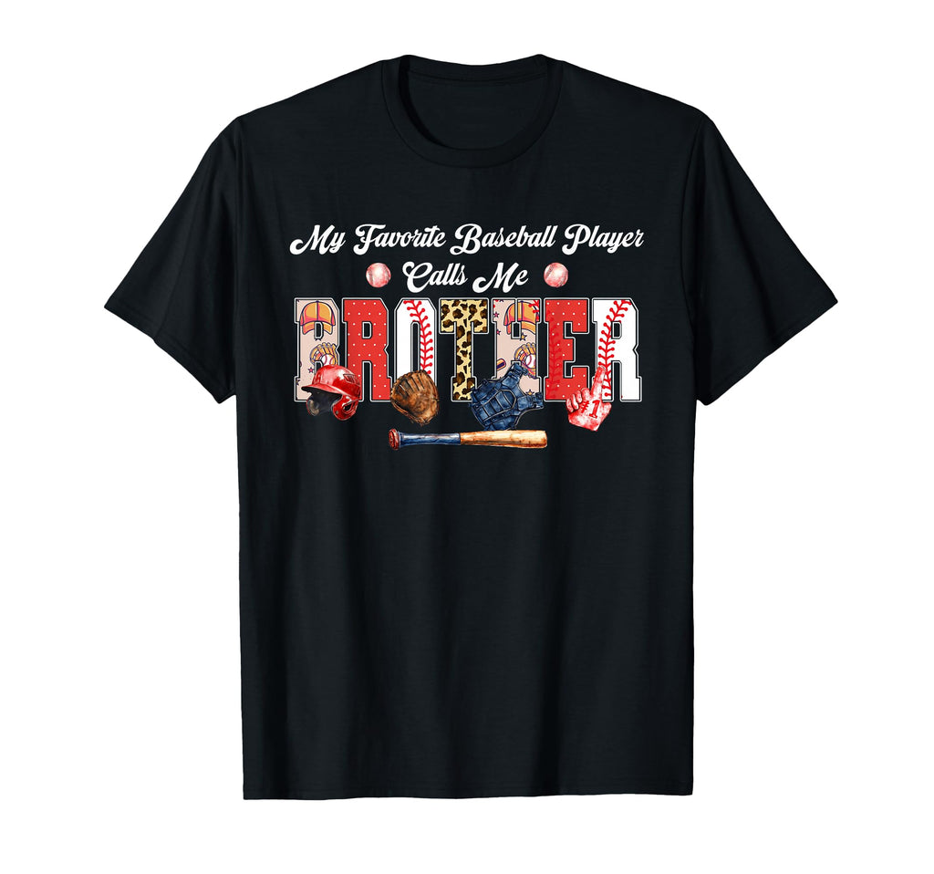 My Favorite Baseball Player Calls T-Shirt - Aesthetic Graphic for Adults - T-Shirt, Sweatshirt, Hoodie
