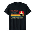Peace Love Chemistry Striped Sunset T-Shirt - Custom Art Print Unisex - T-Shirt, Sweatshirt, Hoodie