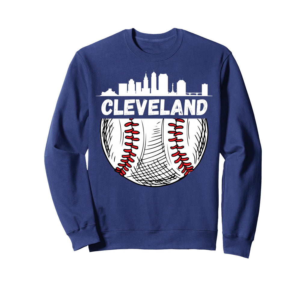 Cleveland Baseball Skyline Cleveland Sweatshirt - Graphic Print Unisex - T-Shirt, Sweatshirt, Hoodie