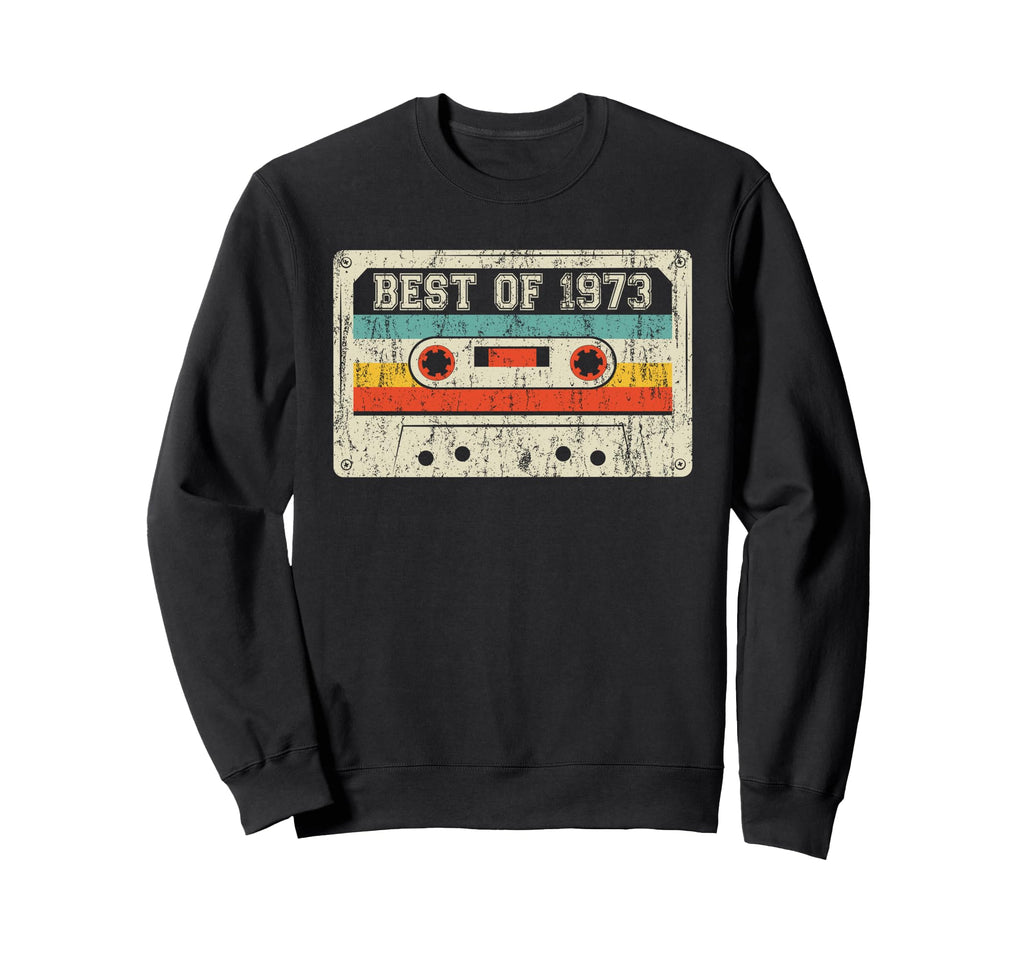 Best 1973 Birthday Yrs 1973 Cassette Sweatshirt - Minimalist Print Unisex - T-Shirt, Sweatshirt, Hoodie