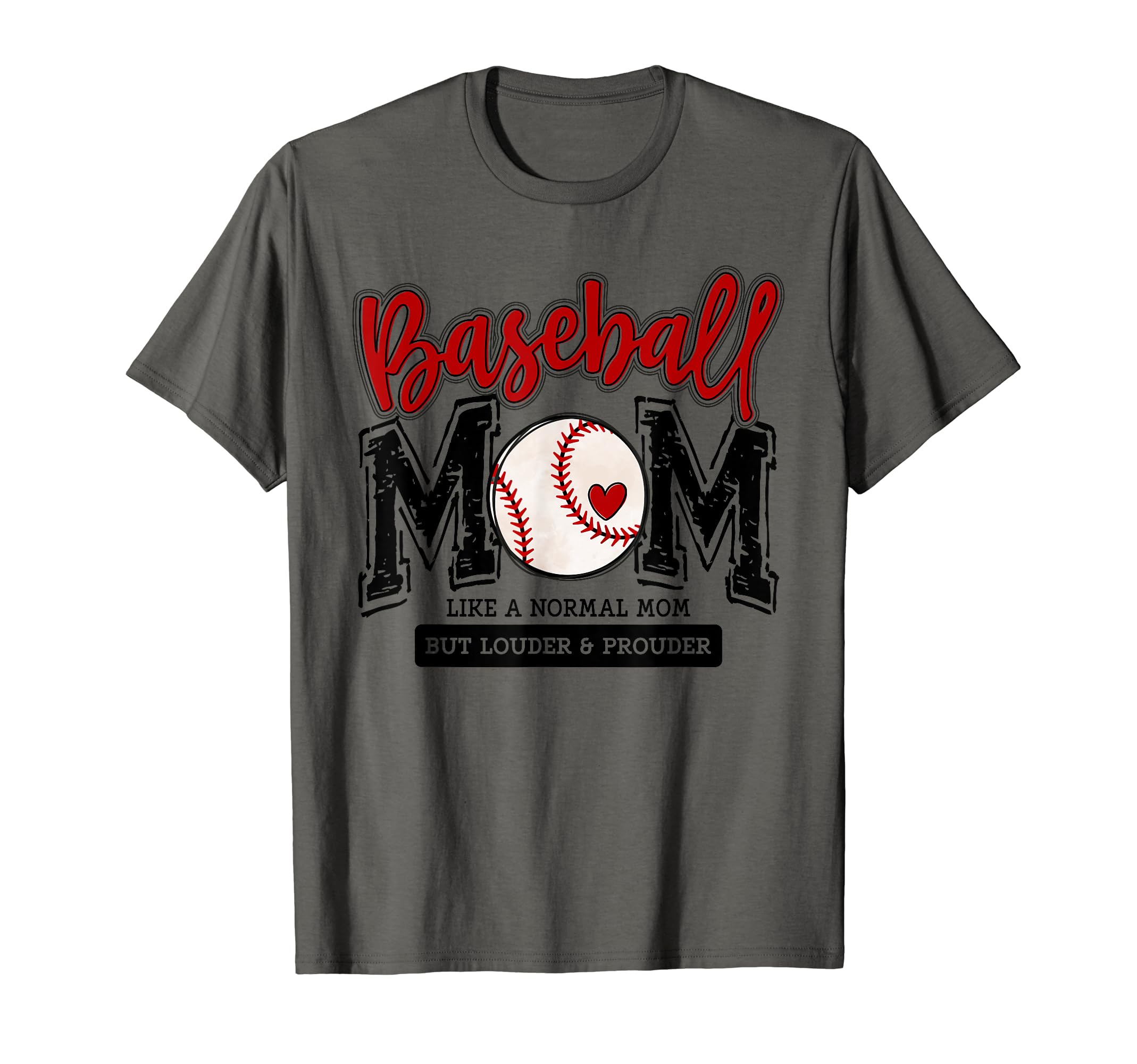 Baseball Mom Red Varsity Baseball Mama T-Shirt - Streetwear Style Unisex - T-Shirt, Sweatshirt, Hoodie