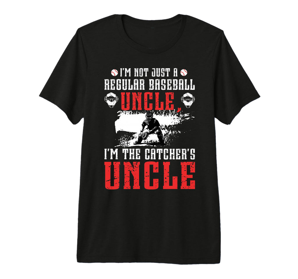 Mens Im Baseball Catcher Uncle T-Shirt - Minimalist Print for Adults - T-Shirt, Sweatshirt, Hoodie