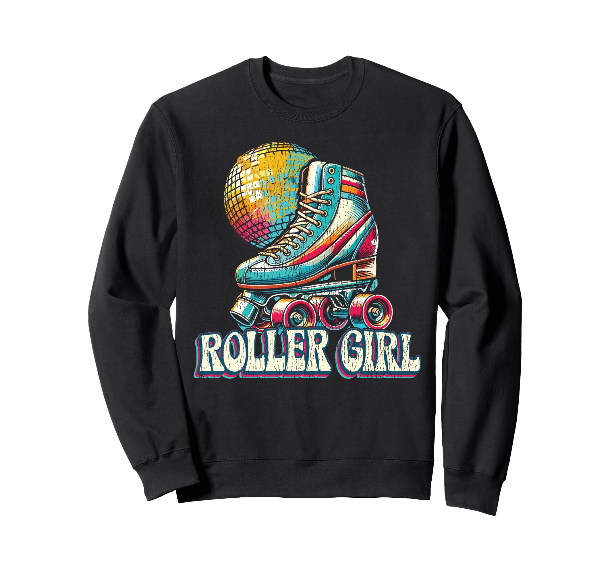 Roller Skating Skate 1970S Roller Sweatshirt - Fun Novelty Design Men Women - T-Shirt, Sweatshirt, Hoodie