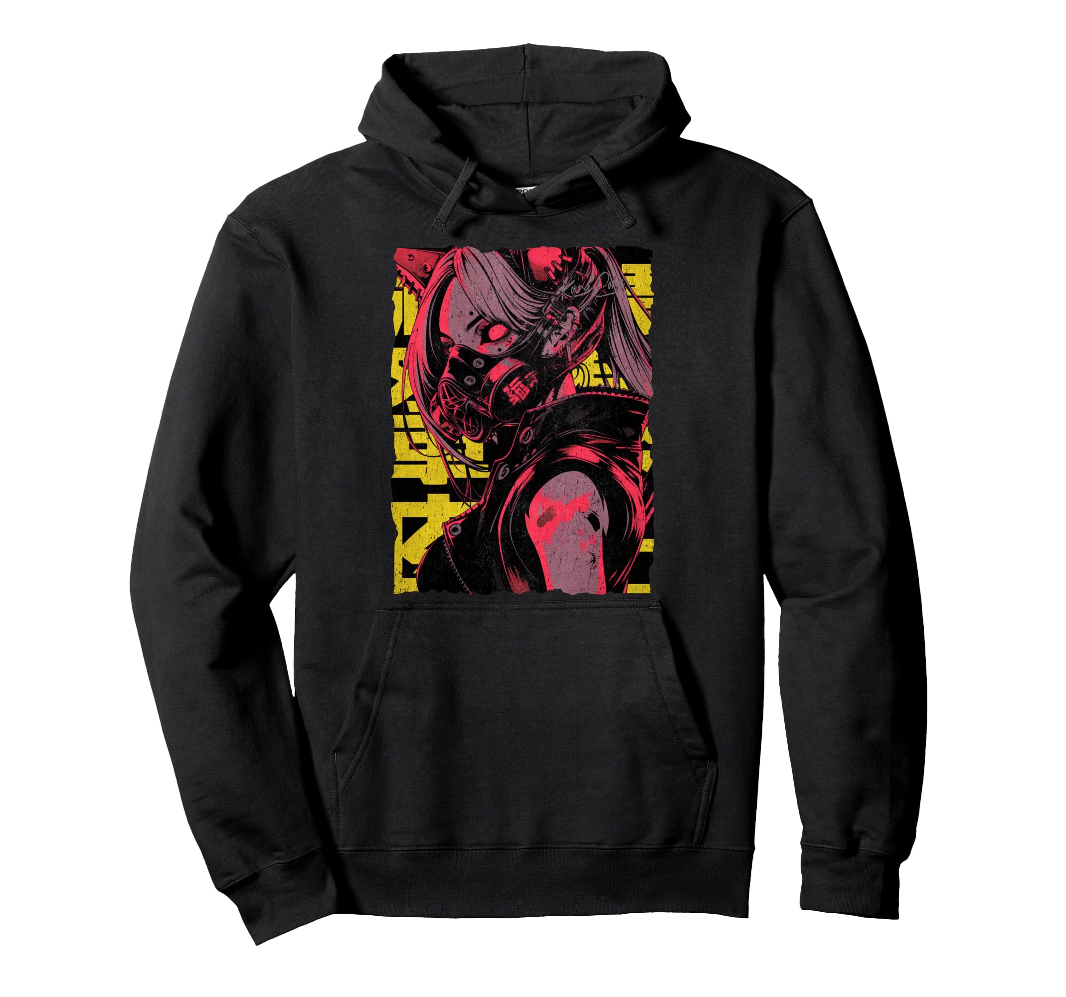 Japan Streetwear Cyberpunk Y2K Hoodie - Casual Everyday Wear for Adults - T-Shirt, Sweatshirt, Hoodie